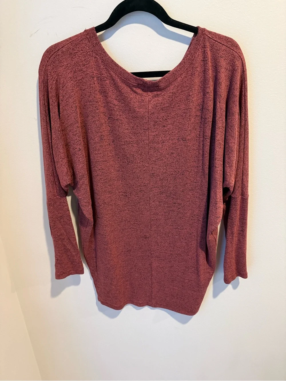 Slouchy brick red comfy tee/ sweater
